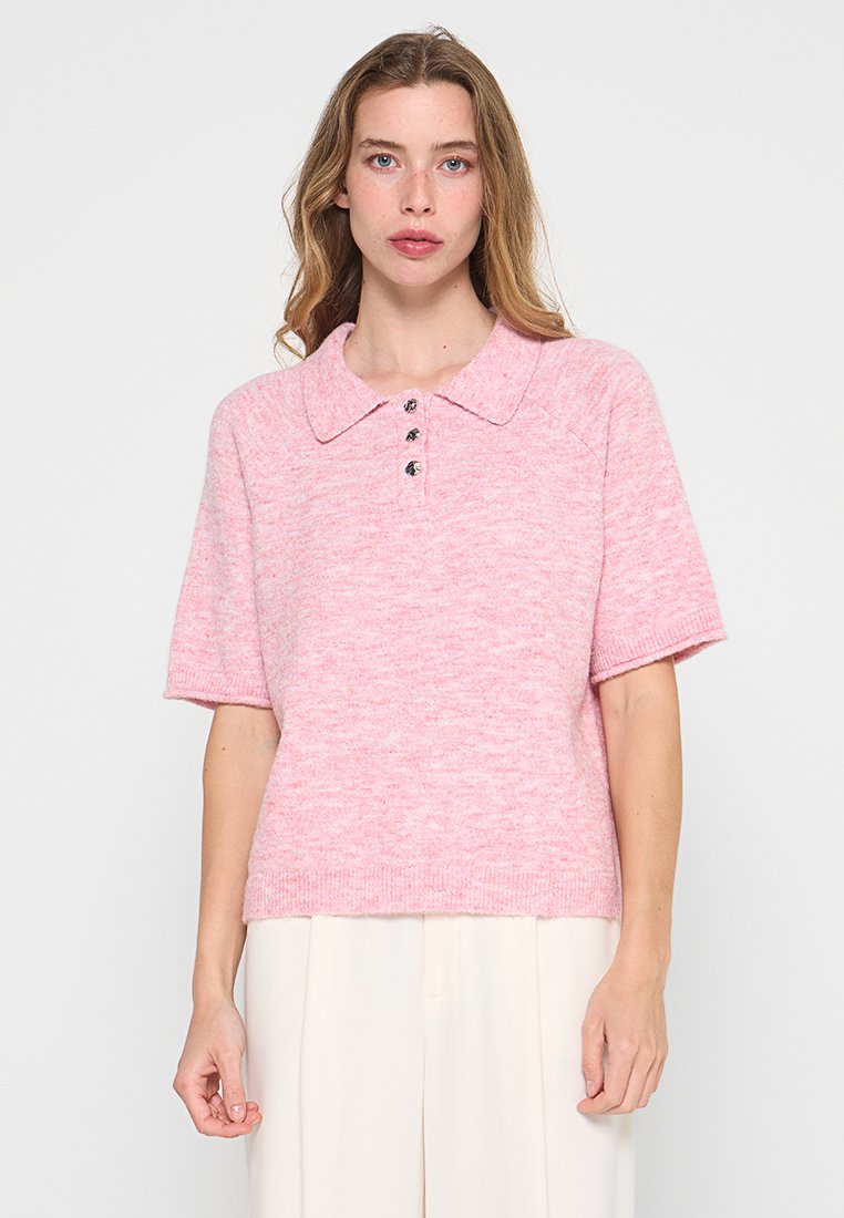 YAS Poloshirt roze YAS Poloshirt roze