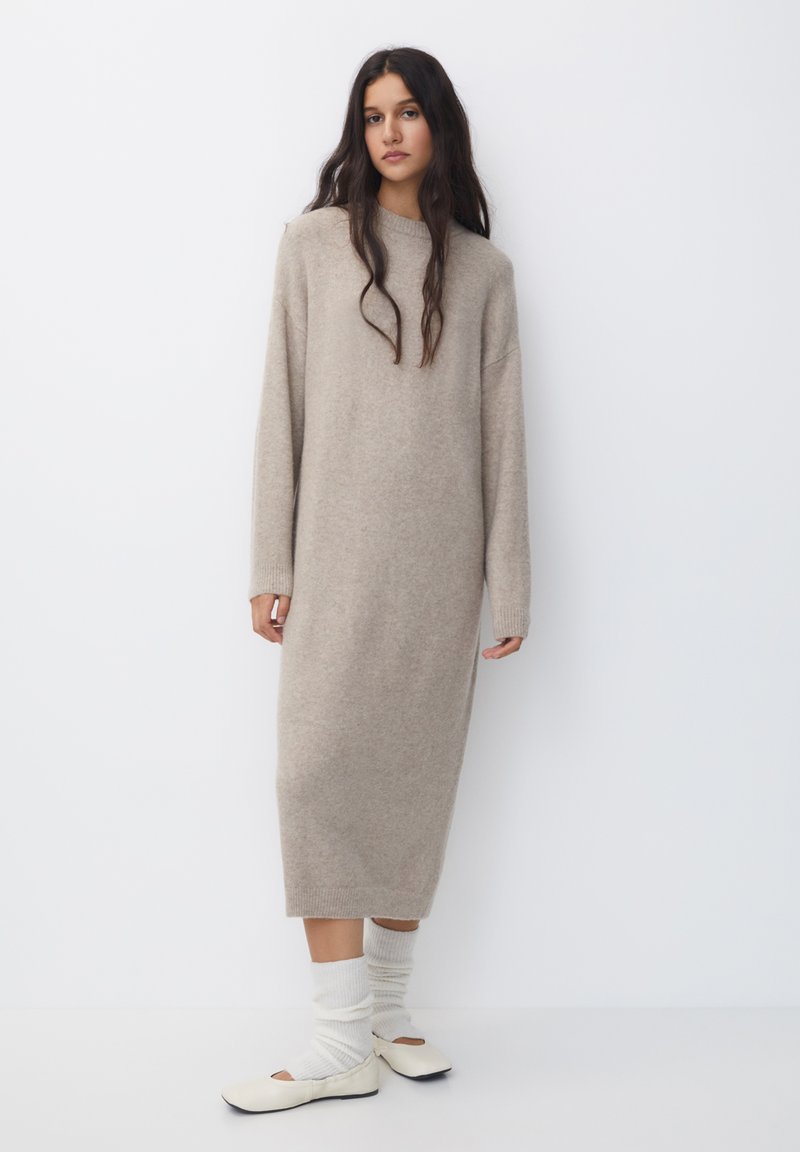 PULL&BEAR OVERSIZED Jumper dress beige Zalando.ie