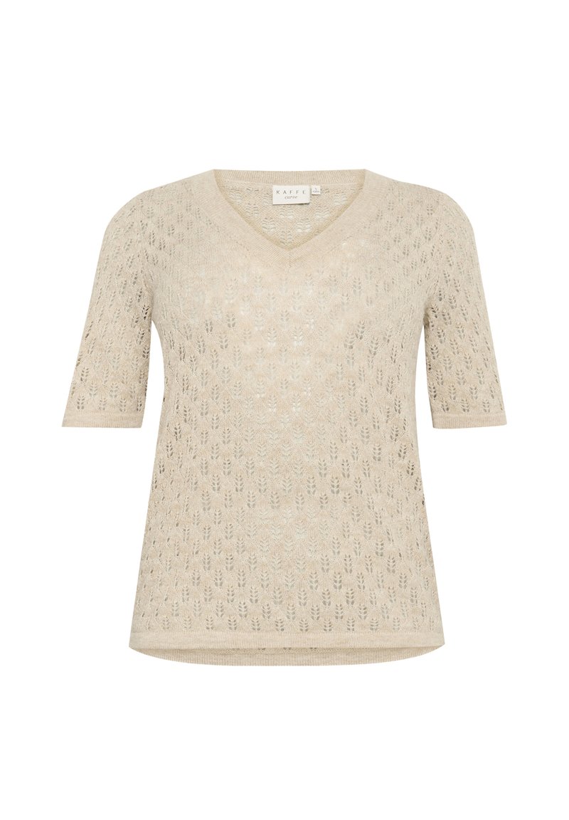 Kaffe Curve T-shirt basic grijs