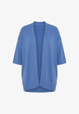 Ulla Popken, OVERSIZED SHAWL COLLAR 3/4 SLEEVE CARDIGAN - Cardigan - pale sailing blue