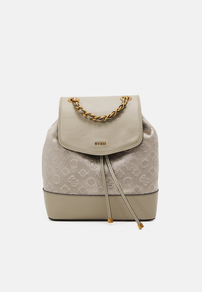 Guess INIA FLAP BACKPACK - Rucksack - champagne/white - Zalando.de