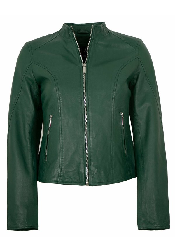FULYA - Lederjacke - dunkelgrün