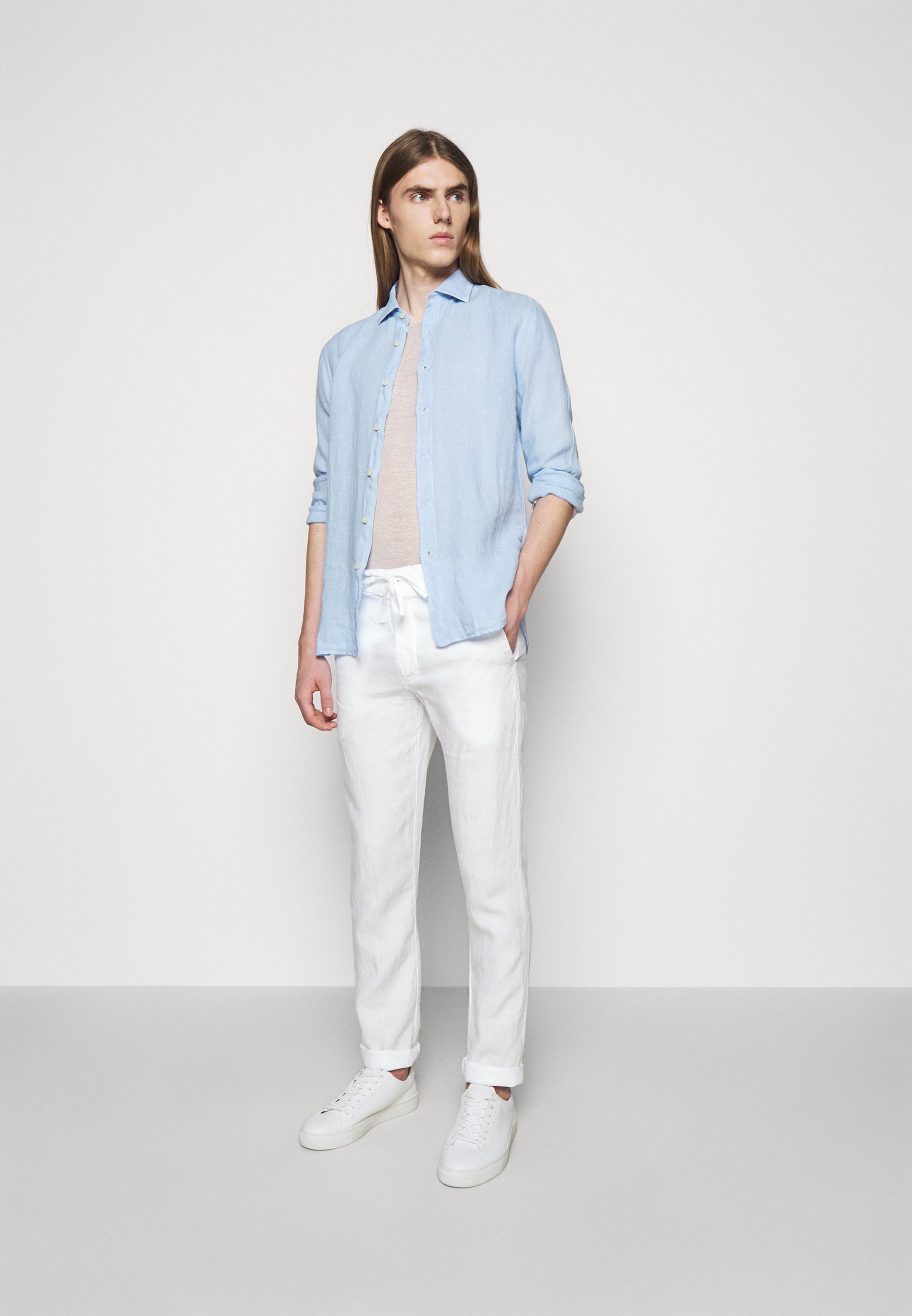 120% Lino TROUSERS - Pantaloni - white/bianco - Zalando.it
