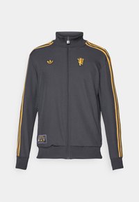 MANCHESTER UNITED ICON TRACK TOP - Φούτερ με φερμουάρ - utility black