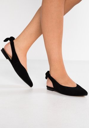 mint&berry Slingback ballerina´s - black