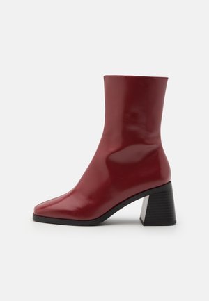 Bottines - dark red