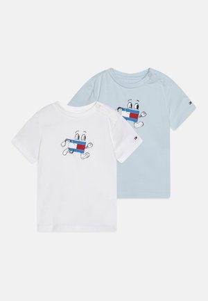 BABY FLAG TEE GIFTBOX UNISEX 2 PACK - Baby gifts - breezy blue