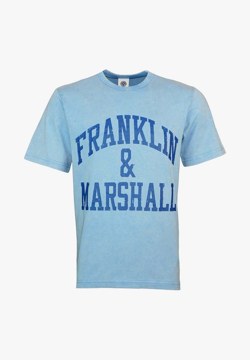Franklin Marshall MIT RUNDHALS T shirt Con Stampa Blau blu franklin-marshall-mit-rundhals-t-shirt-con-stampa-blau-blu