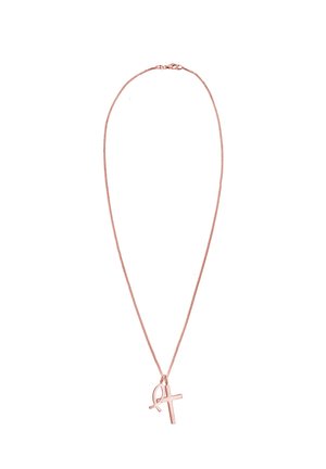 CROSS FISH SYMBOL - Halskette - rose gold-coloured