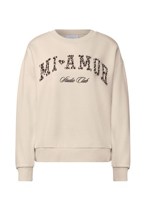 Street One Studio, LOOSE FIT CREW NECK SWEATSHIRT - Sweater - creamed sand