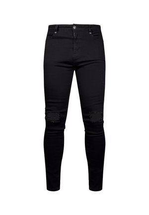 SIKSILK, DISTRESSED SKINNY FIT - Jeans Skinny Fit - black