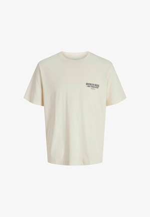Jack & Jones, Plus Size - Tricou cu imprimeu - antique white