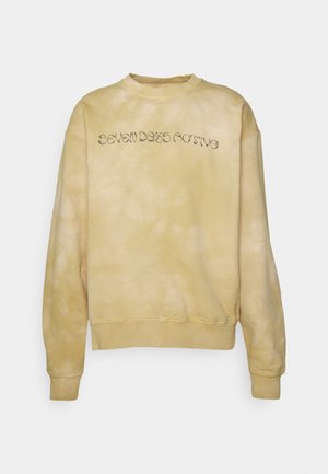 7 DAYS Active CREW NECK UNISEX - Ikdienas džemperis - tie dye sand