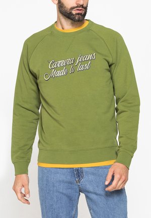 Carrera Jeans, LIGHT CREW SWEATSHIRT RAGLAN - Felpa - green cedar