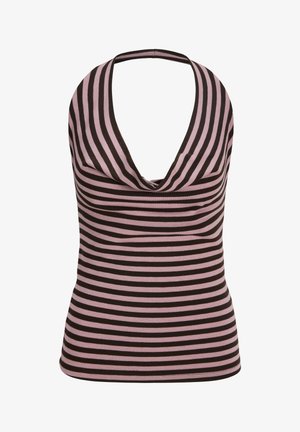 JJXX, JXPAULA STRIPE HALTER - Μπλούζα - raindrops on roses/demitasse