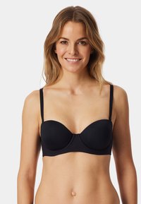 Schiesser 2-PACK UNIQUE MICRO - Strapless BH - maple-schwarz