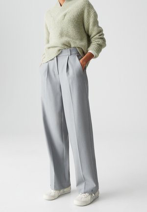 MID RISE RELAXED FIT - Stoffhose - hazy fog melange