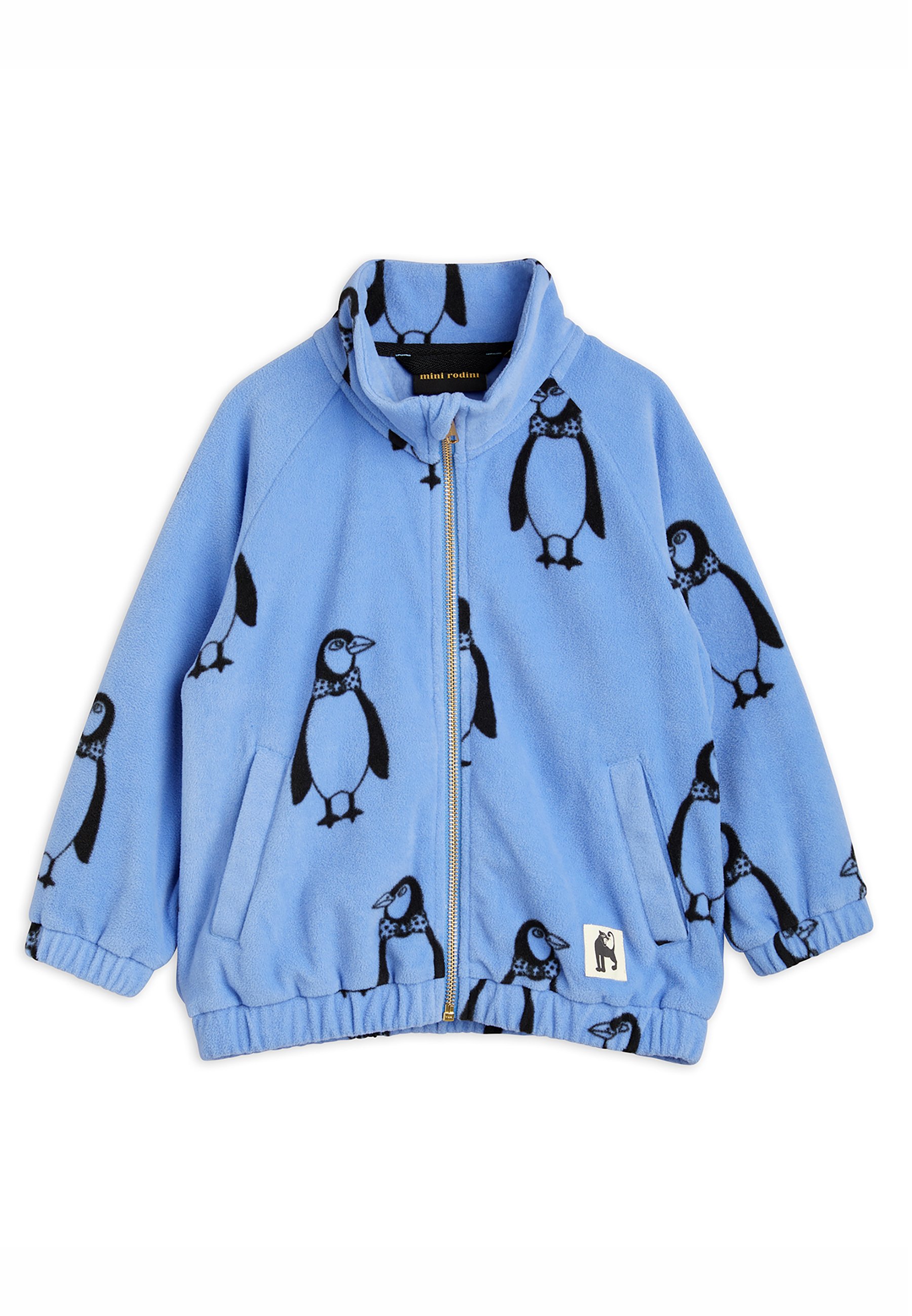 Mini Rodini PENGUIN JACKET UNISEX - Fleecejas - blue/blauw 