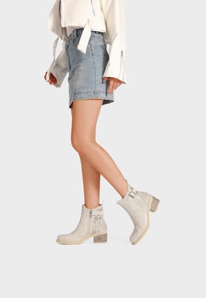 Stivaletti texani / biker - beige