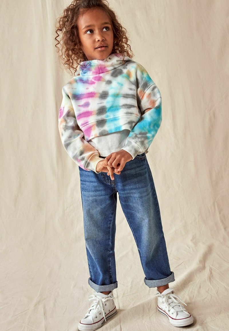 Next CROPPED - Kapuutsiga pusa - multi tie dye
