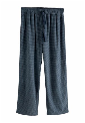 REGULAR FIT - MICROCHECK MOTIONFLEX COSY - Pyjama bottoms - navy blue