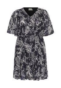 Kaffe Curve Denné šaty - black turtledove paisley