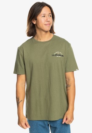 Quiksilver ARCHED TYPE - Print T-shirt - green