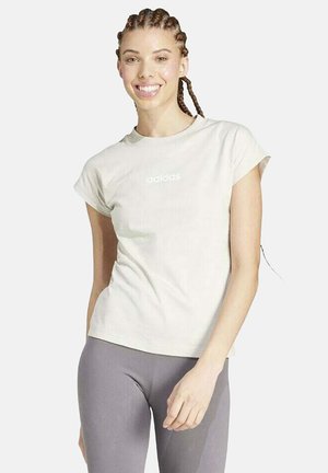 adidas Performance ESSENTIALS LINEAR - T-shirt basic - alumina white