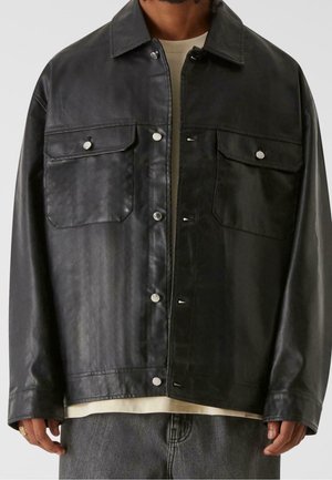 Kunstlederjacke - black