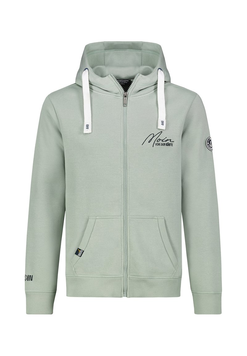 Eight 2 Nine MIT MINI KÜSTENPRINT - Sweatjacke - light-green/hellgrün ...