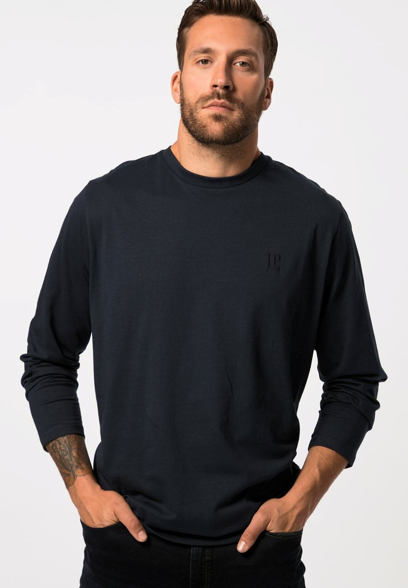 JP1880 LANGARM BASIC BAUCHFIT RUNDHALS BIS 8 XL - Sweater - dark blue