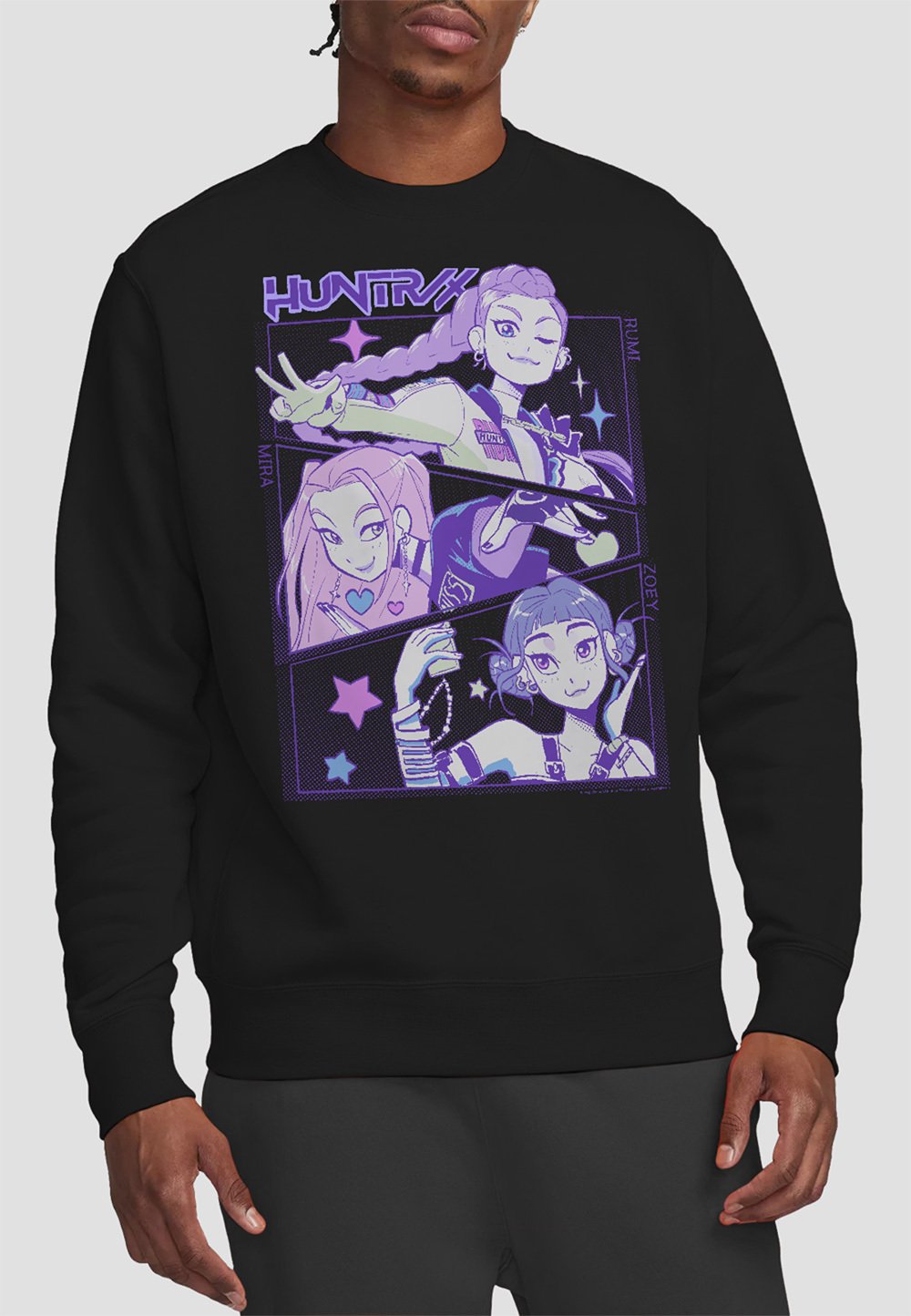 Felpa Con Cappuccio KPOP Demon Hunters Huntrix – Unisex Bambini E Ragazzi, Blu Navy, Taglia 5-6, Pullover