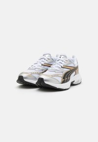 Puma - MORPHIC UNISEX - Sporta apavi - white/gold/silver Miniatūras attēls 1