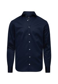 Hemd - blau rot rose