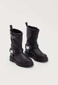 Biker Boot Doc Martens Moto Anistone Lo Leather Biker Boots In