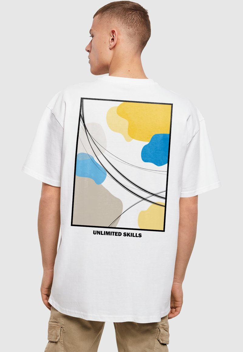 Merchcode UNLIMITED SKILLS  - T-shirts print - white
