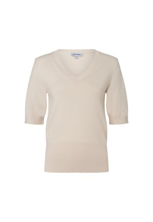 More & More, FEINSTRICK-PULLOVER - T-Shirt basic - weiß