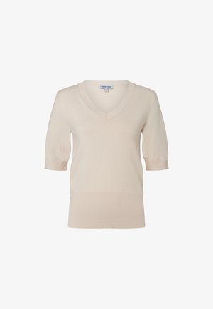 More & More, FEINSTRICK-PULLOVER - T-shirt basique - weiß