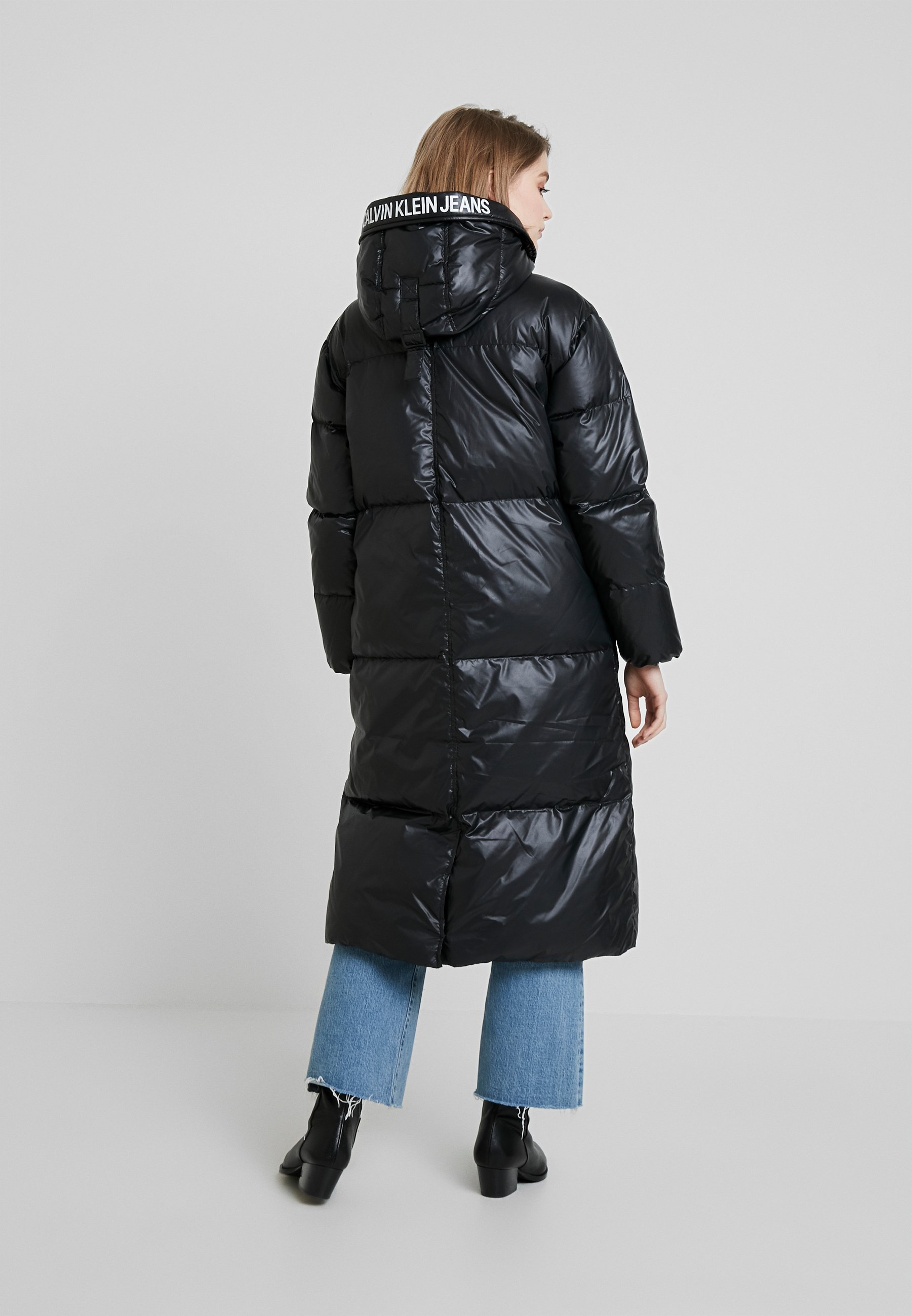 calvin klein jeans down long parka