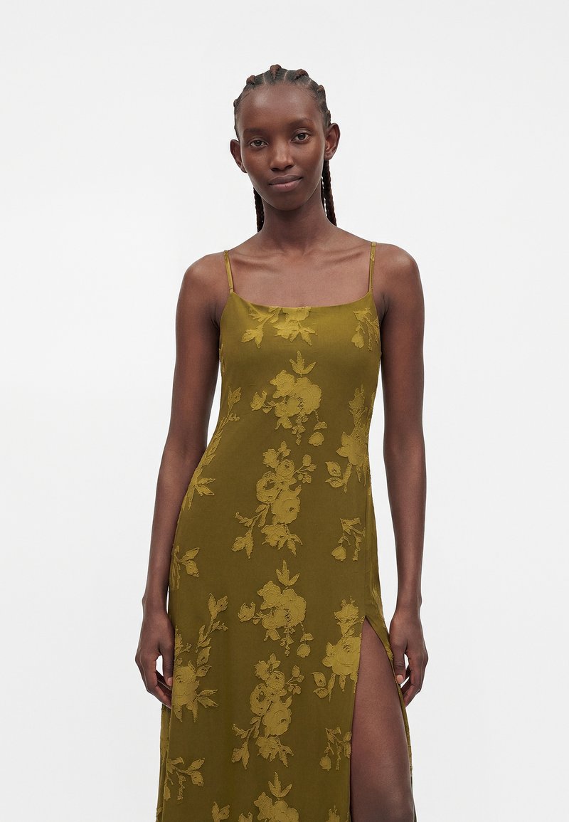 urban outfitters green maxi dress Urban Outfitters Green Floral Dress UO Green Flower Mesh Maxi Dress Urban  Outfitters UK