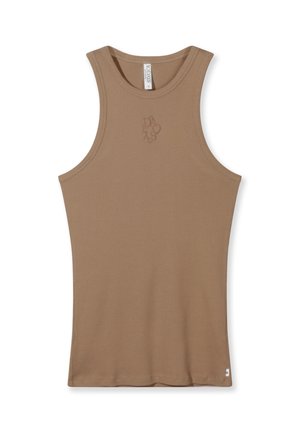 10DAYS, 10DAYS TOPS TANK TOP RIB - Top - light fudge