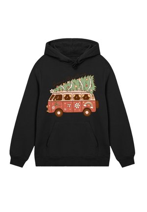 GROOVY CHRISTMAS CAMPER VAN - Hoodie - schwarz