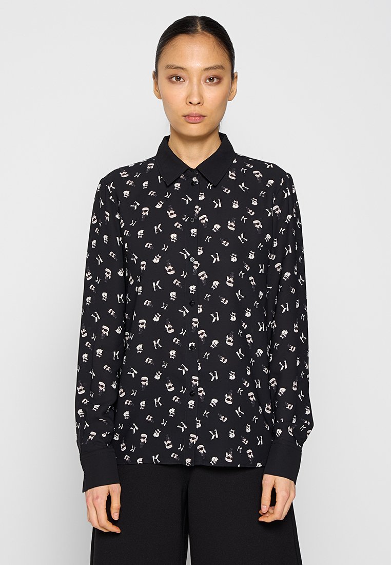 Karl Lagerfeld Overhemdblouse zwart