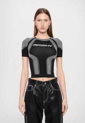 MISBHV T-shirts med print - black/white
