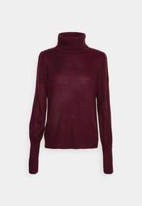 VILA VILOU ROLLNECK - Jersey de punto - beet red/rojo