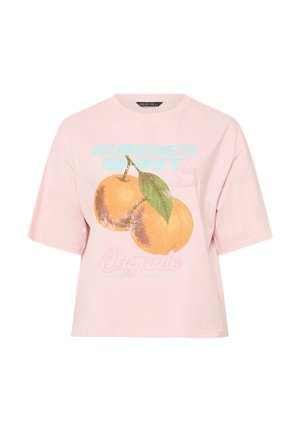 Yours Clothing, WOMEN'S GRAPHIC T-SHIRTS - Printtipaita - light pink