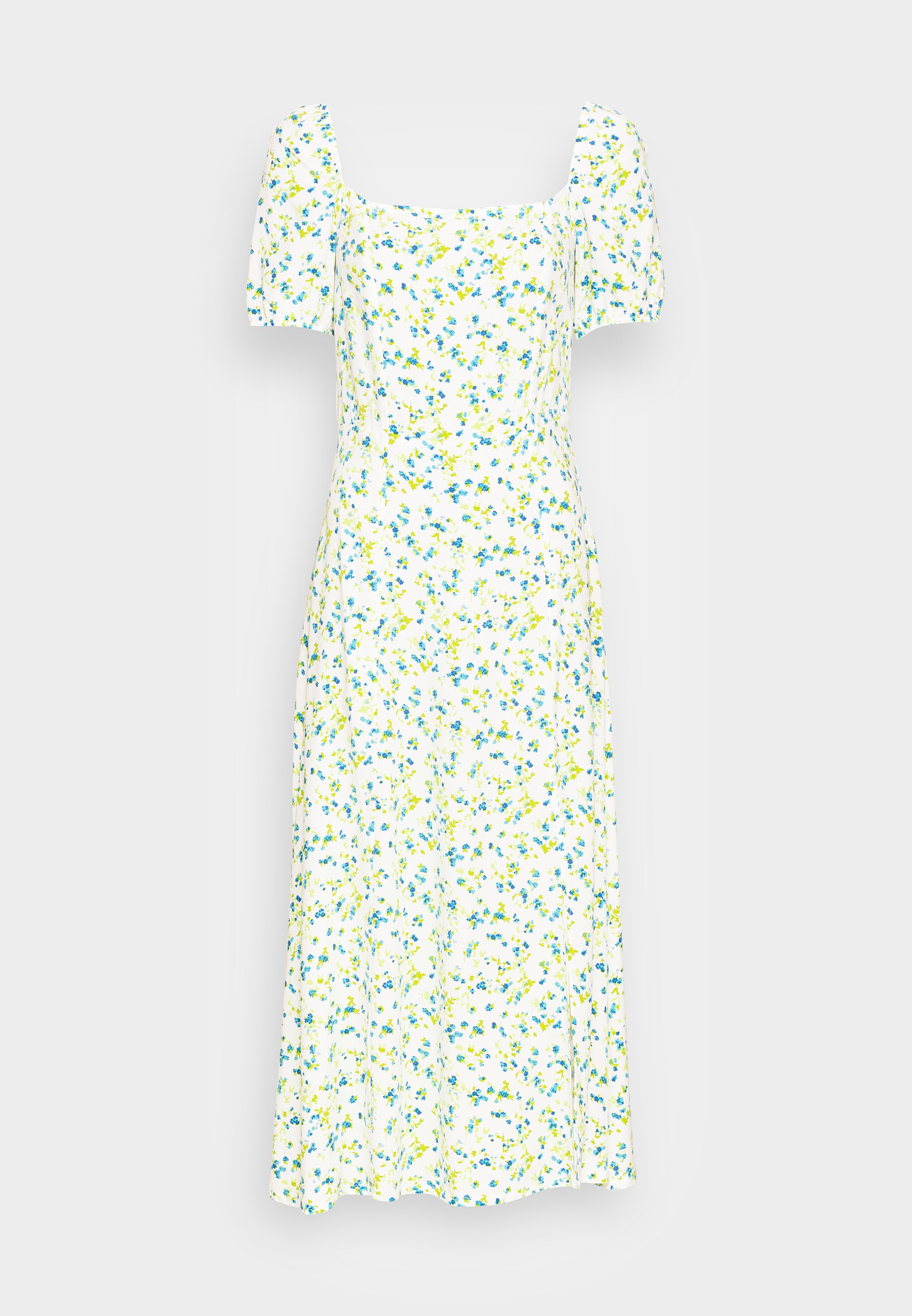 White Blue Everyday Dress