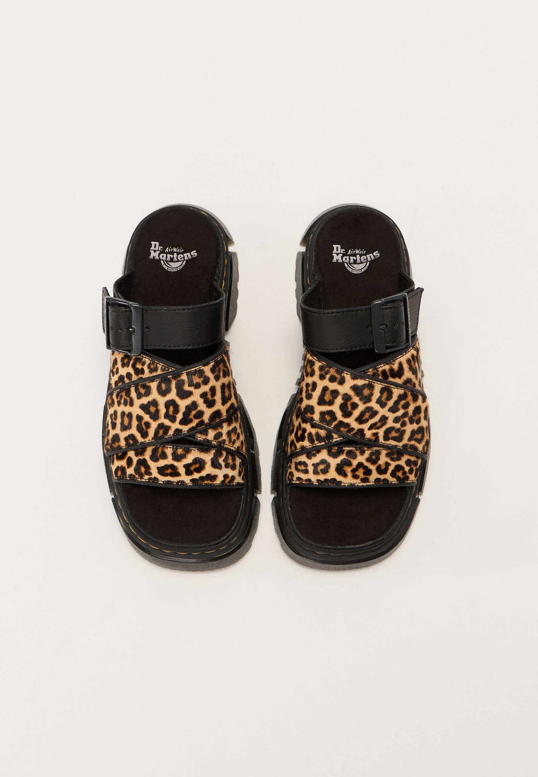 Dr. Martens MATTISON SLIDE - Platform sandals - light tan/tan