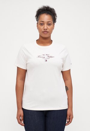 SCRIPT  - T-shirts med print - ivory petal