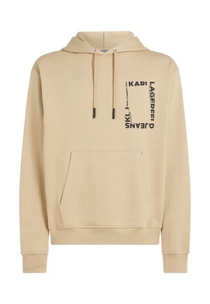 Karl Lagerfeld Jeans, FRAME LOGO - Kapuutsiga pusa - pale khaki